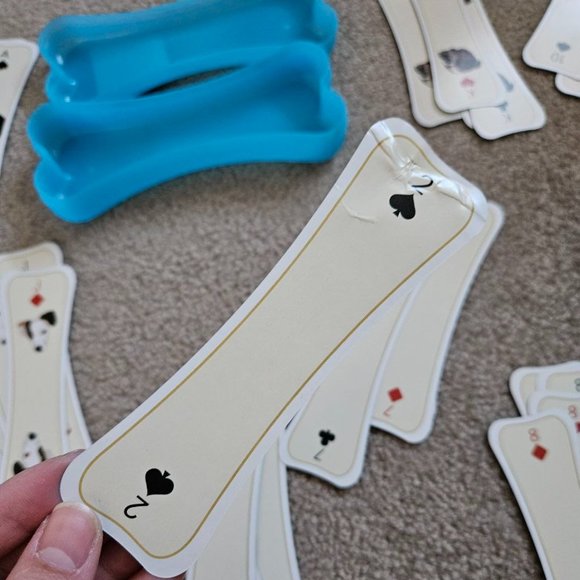 Vintage Umbra BowWow Playing Cards -Dog Bone Shaped Cards in Blue Case- Full Set - Picture 4 of 8